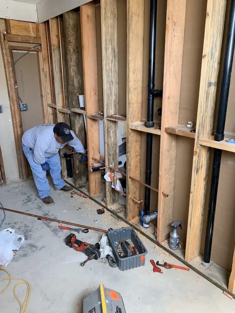 Commercial rough-in plumbing for Commercial Plumbing in Sagaponack